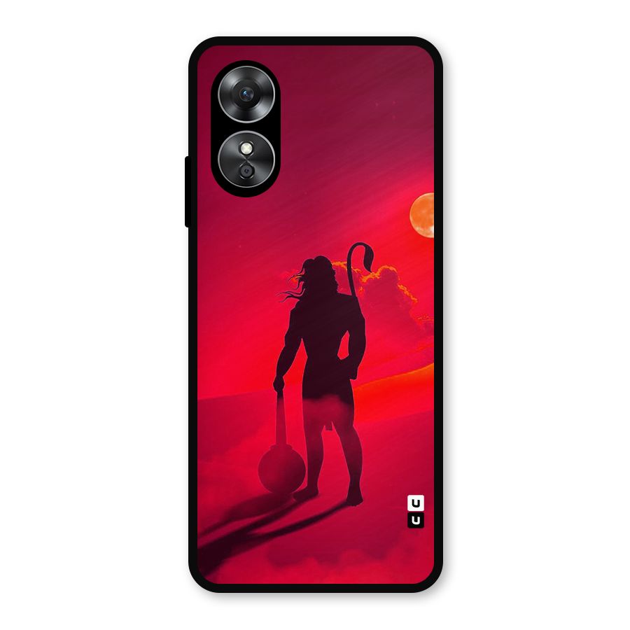 Bajrang Bali Metal Back Case for Oppo A17