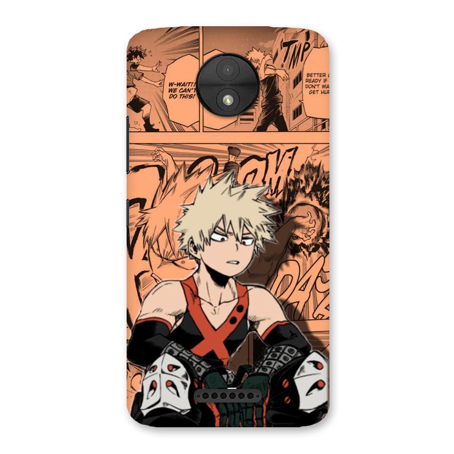 Bakugo Anime Manga Back Case for Moto C