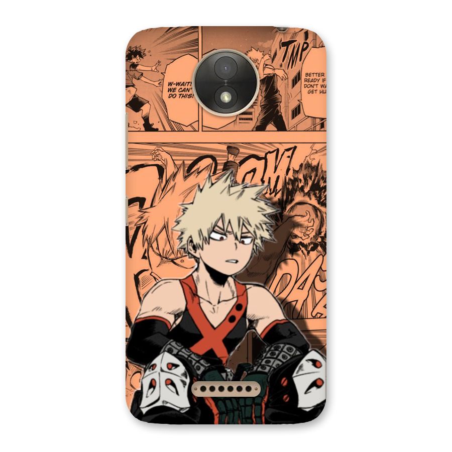 Bakugo Anime Manga Back Case for Moto C Plus