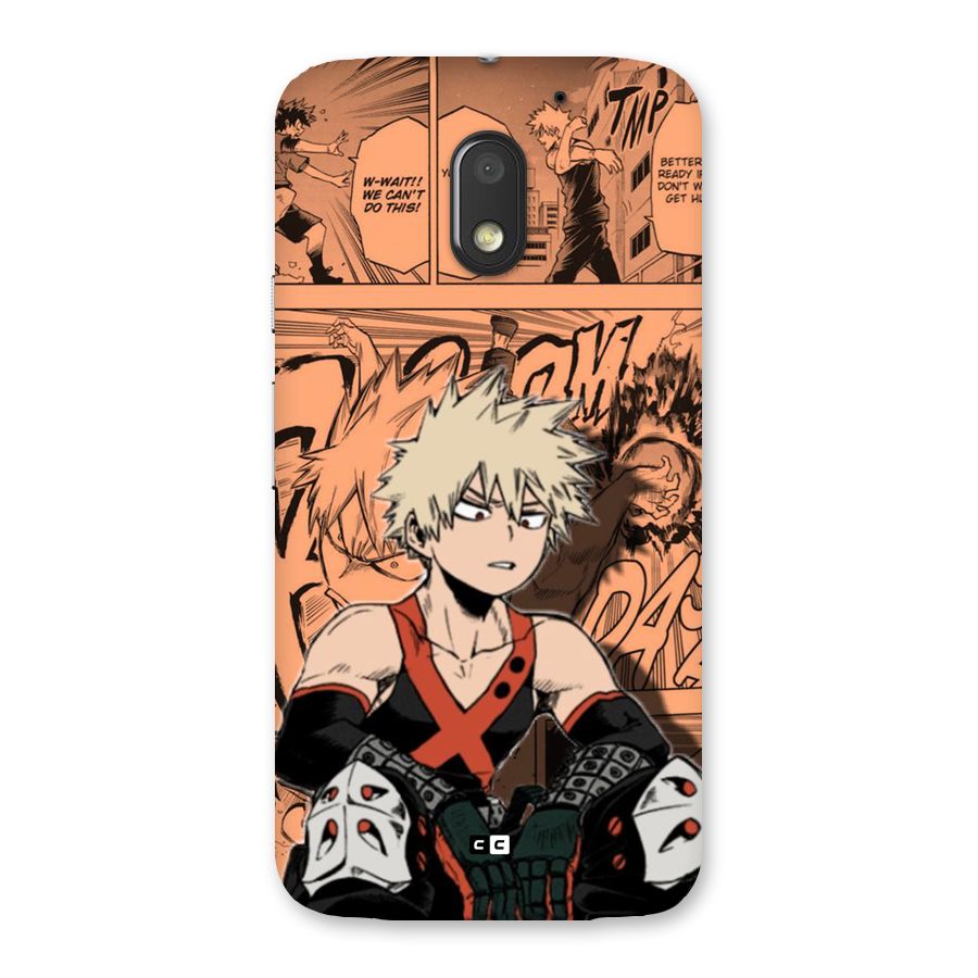 Bakugo Anime Manga Back Case for Moto E3 Power