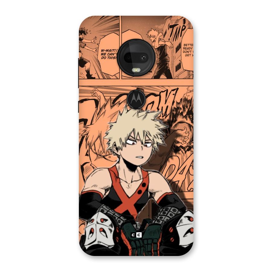 Bakugo Anime Manga Back Case for Moto G7