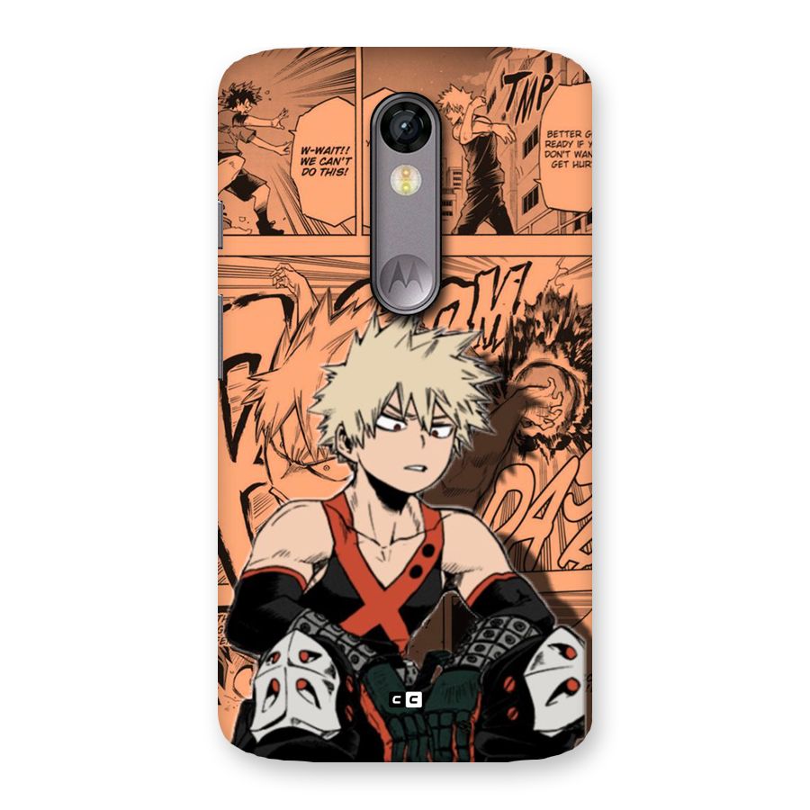 Bakugo Anime Manga Back Case for Moto X Force