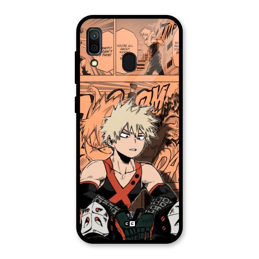 Bakugo Anime Manga Glass Back Case for Galaxy A30