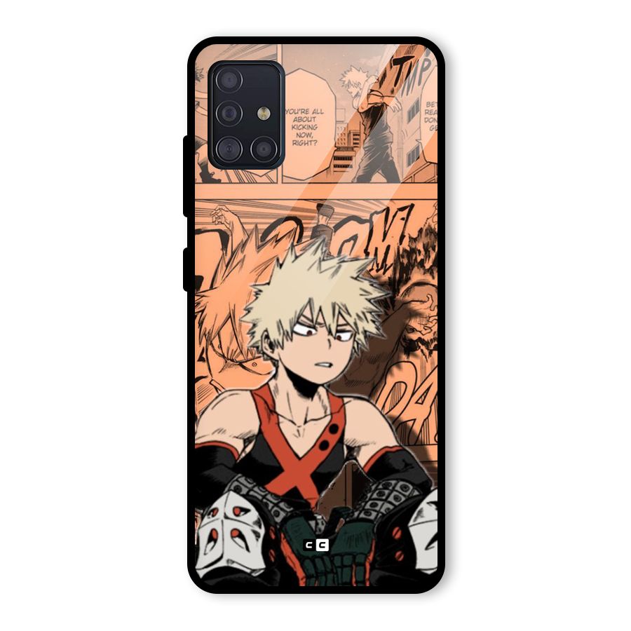 Bakugo Anime Manga Glass Back Case for Galaxy A51