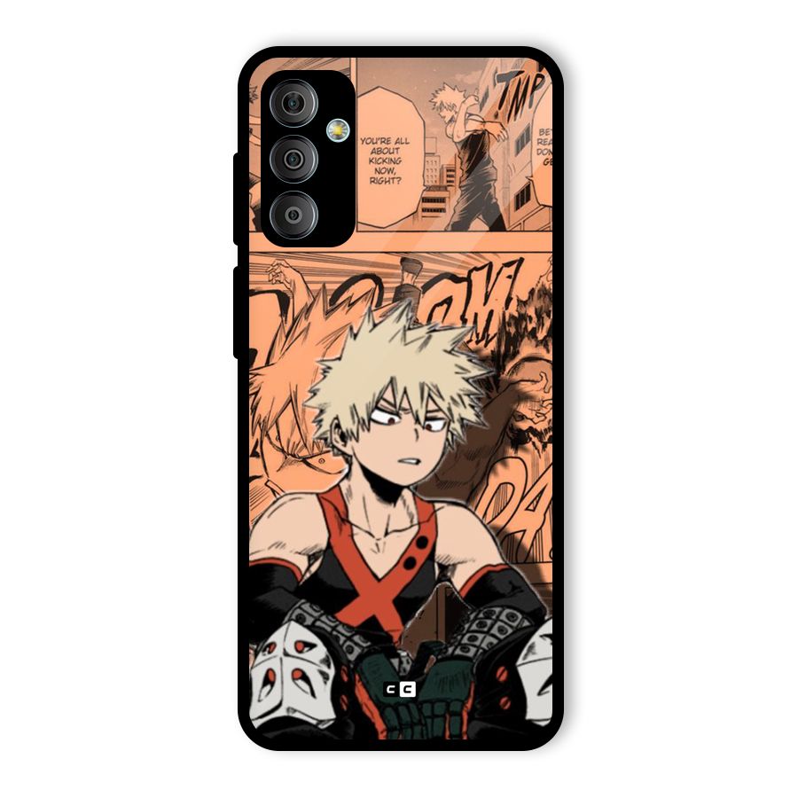 Bakugo Anime Manga Glass Back Case for Galaxy F23