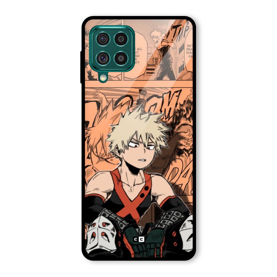 Bakugo Anime Manga Glass Back Case for Galaxy F62