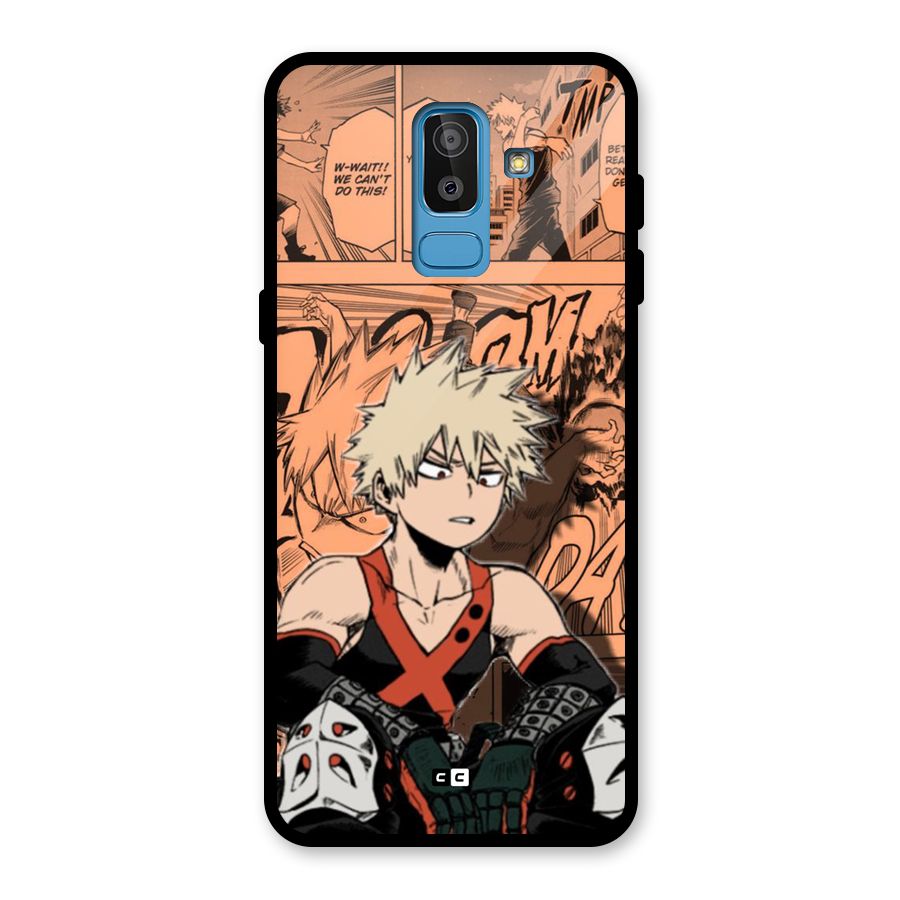 Bakugo Anime Manga Glass Back Case for Galaxy J8
