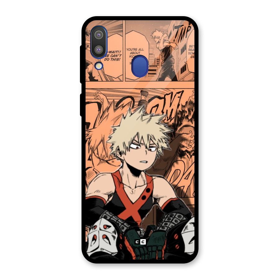 Bakugo Anime Manga Glass Back Case for Galaxy M20