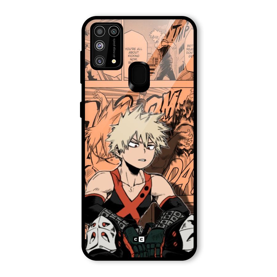 Bakugo Anime Manga Glass Back Case for Galaxy M31