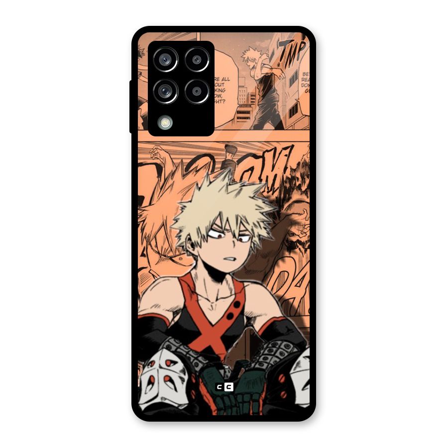 Bakugo Anime Manga Glass Back Case for Galaxy M53 5G