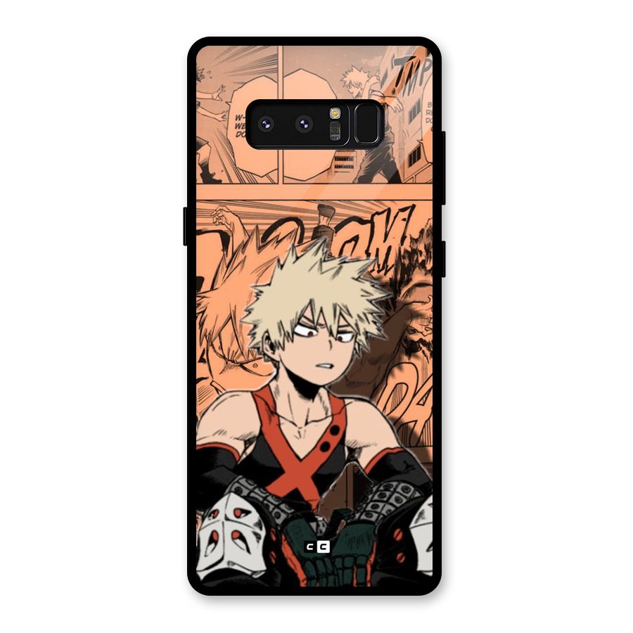 Bakugo Anime Manga Glass Back Case for Galaxy Note 8