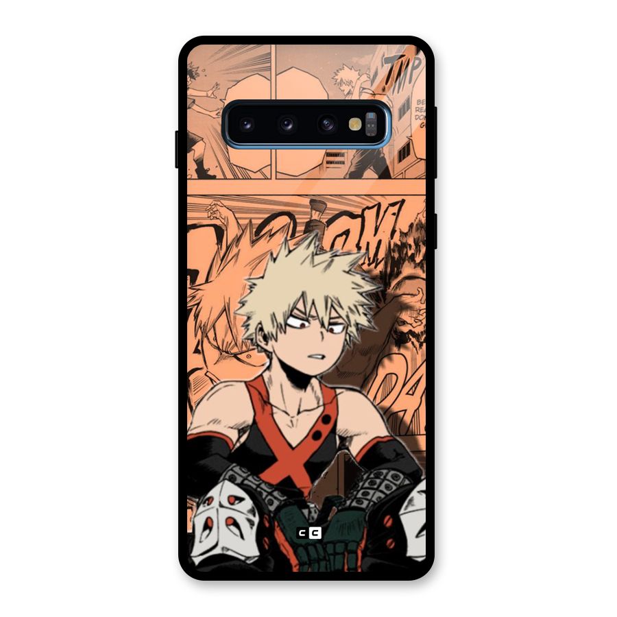 Bakugo Anime Manga Glass Back Case for Galaxy S10
