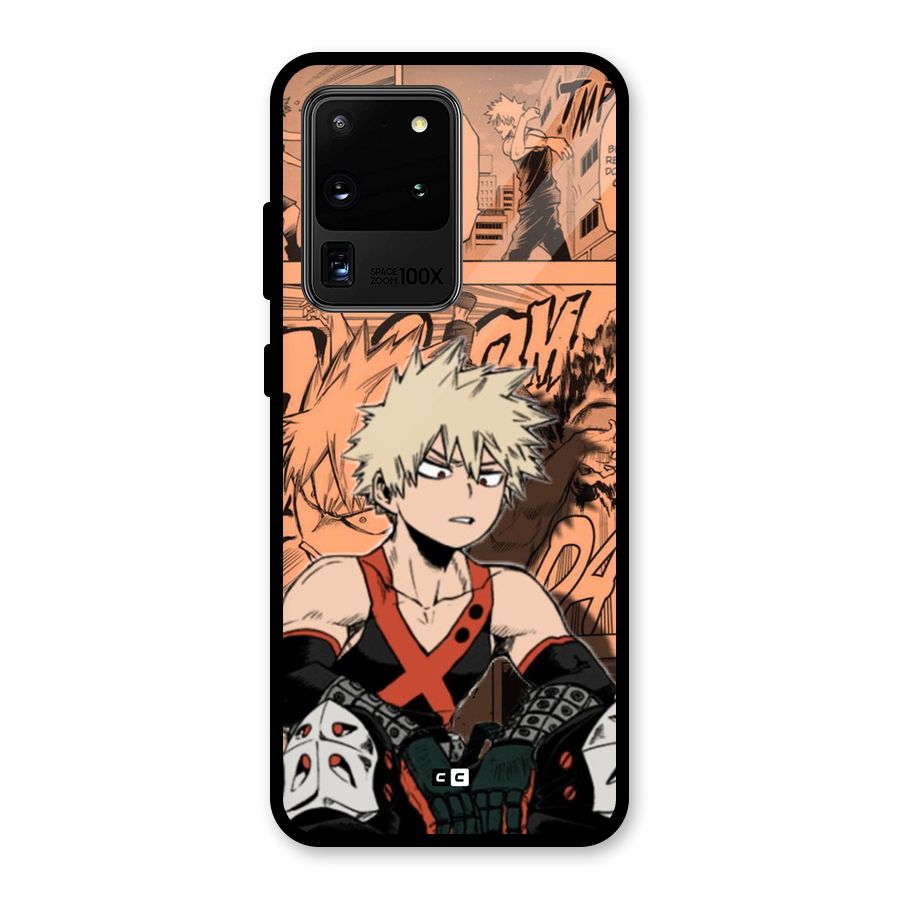 Bakugo Anime Manga Glass Back Case for Galaxy S20 Ultra