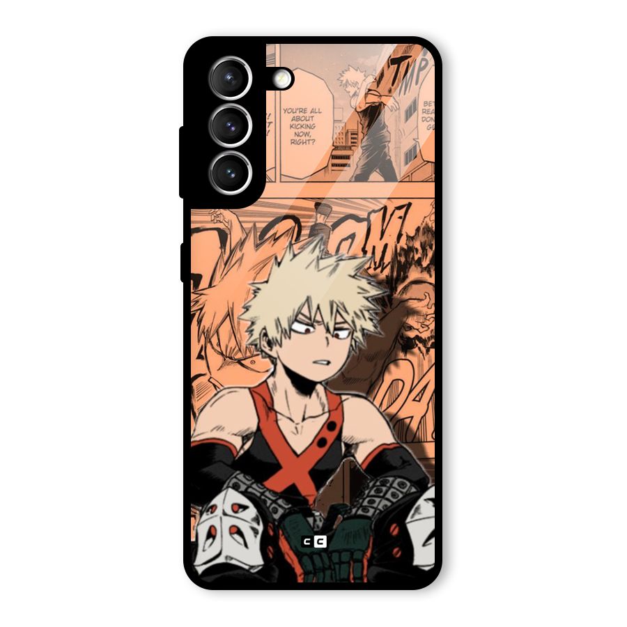 Bakugo Anime Manga Glass Back Case for Galaxy S21 5G