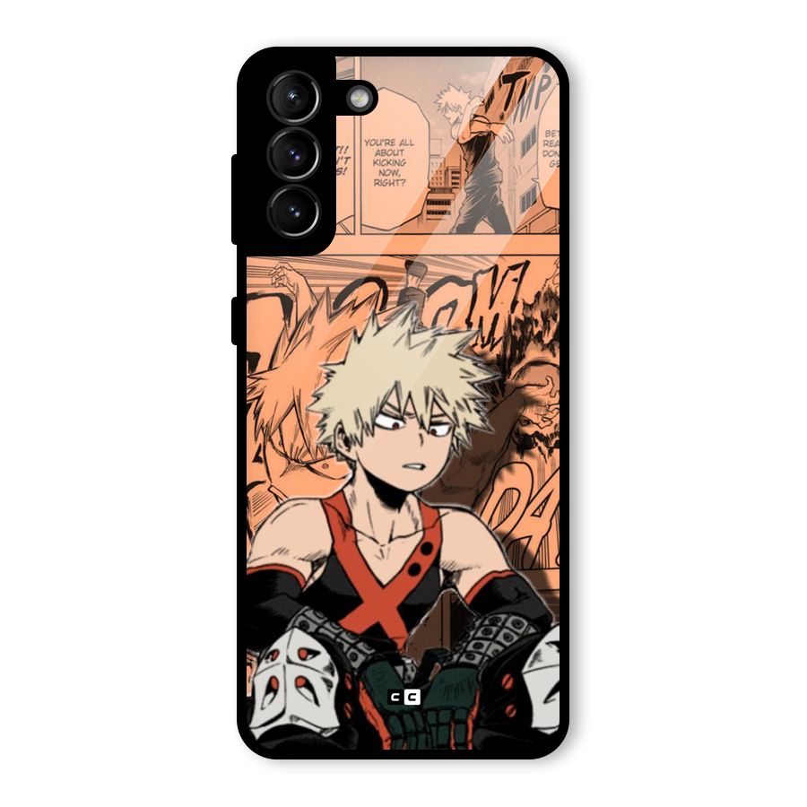Bakugo Anime Manga Glass Back Case for Galaxy S21 Plus