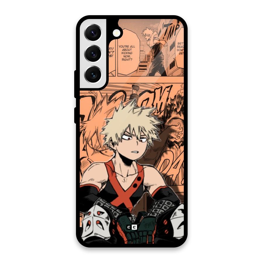 Bakugo Anime Manga Glass Back Case for Galaxy S22 Plus 5G