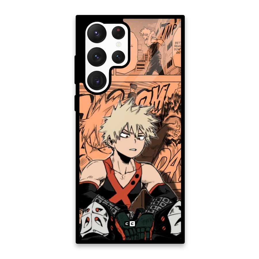 Bakugo Anime Manga Glass Back Case for Galaxy S22 Ultra 5G