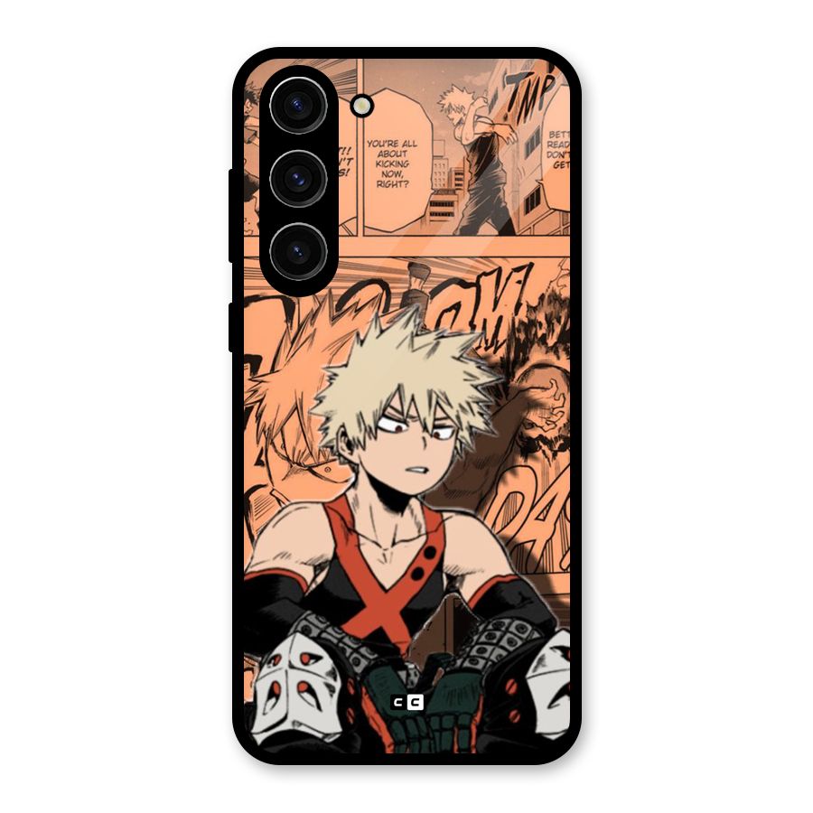 Bakugo Anime Manga Glass Back Case for Galaxy S23 Plus