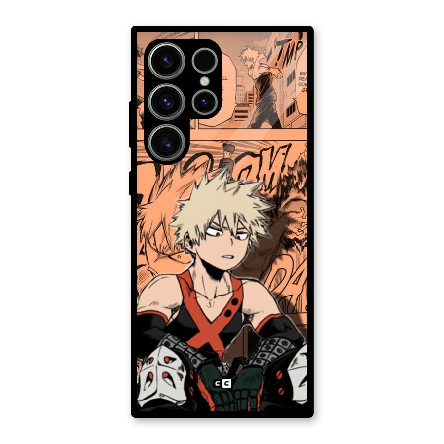 Bakugo Anime Manga Glass Back Case for Galaxy S23 Ultra
