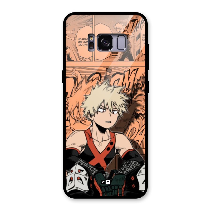 Bakugo Anime Manga Glass Back Case for Galaxy S8