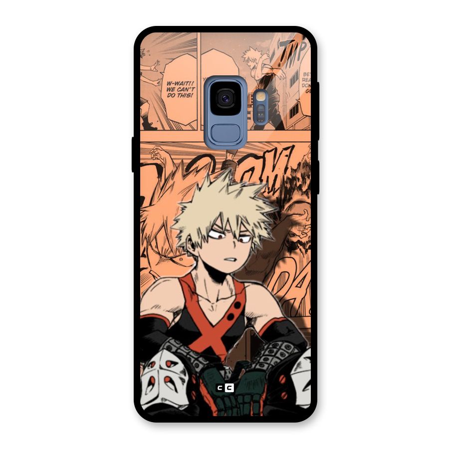 Bakugo Anime Manga Glass Back Case for Galaxy S9