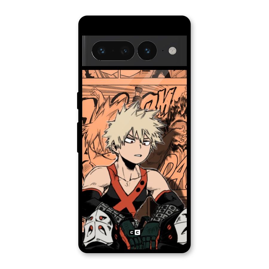 Bakugo Anime Manga Glass Back Case for Google Pixel 7 Pro