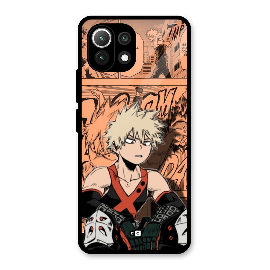 Bakugo Anime Manga Glass Back Case for Mi 11 Lite