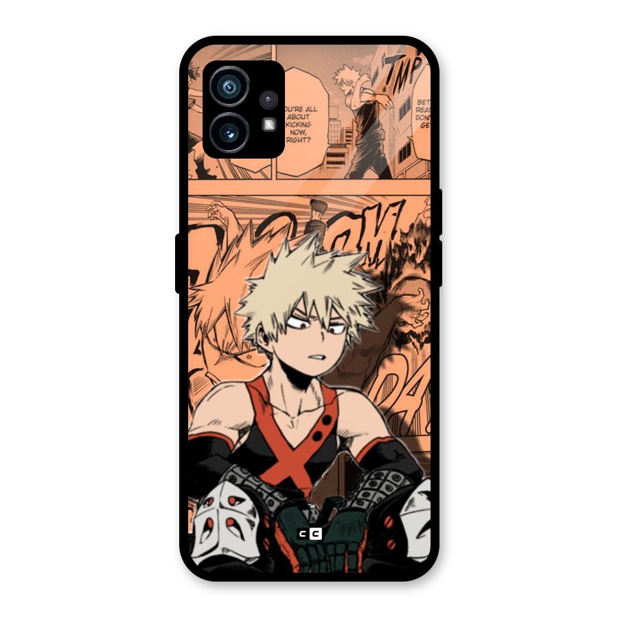 Bakugo Anime Manga Glass Back Case for Nothing Phone 1
