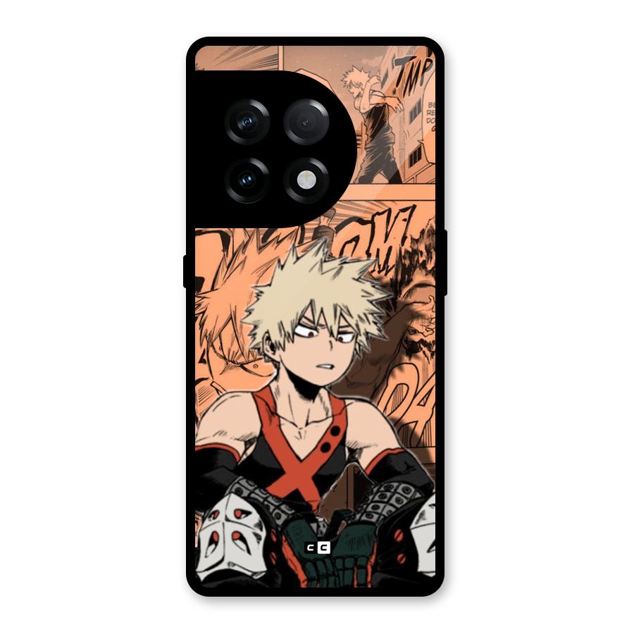 Bakugo Anime Manga Glass Back Case for OnePlus 11R