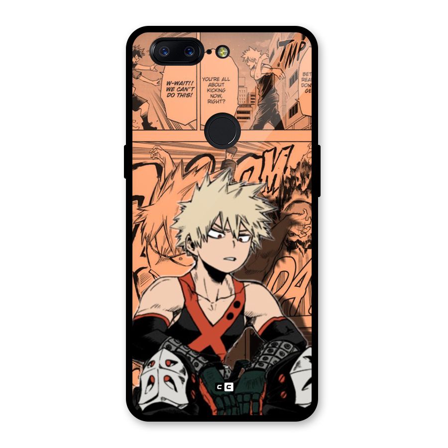 Bakugo Anime Manga Glass Back Case for OnePlus 5T