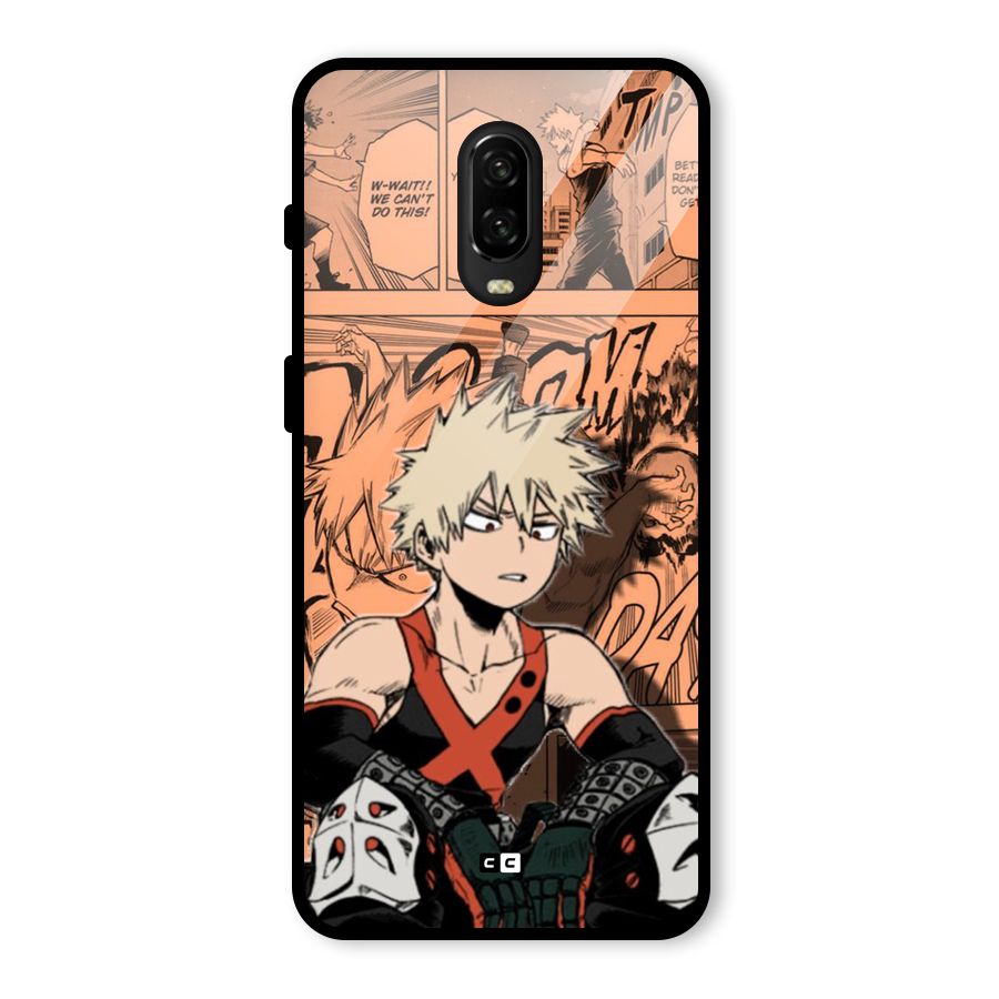 Bakugo Anime Manga Glass Back Case for OnePlus 6T