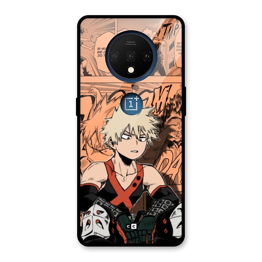 Bakugo Anime Manga Glass Back Case for OnePlus 7T