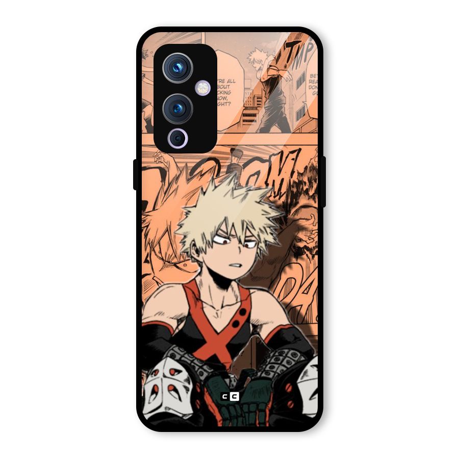 Bakugo Anime Manga Glass Back Case for OnePlus 9