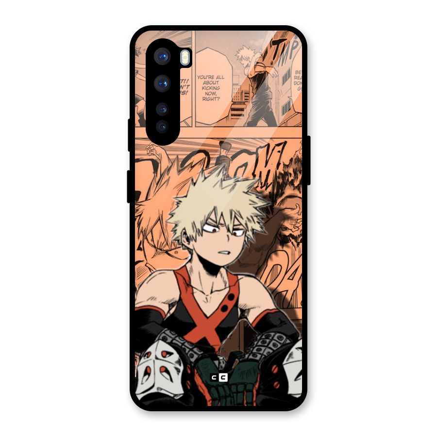 Bakugo Anime Manga Glass Back Case for OnePlus Nord