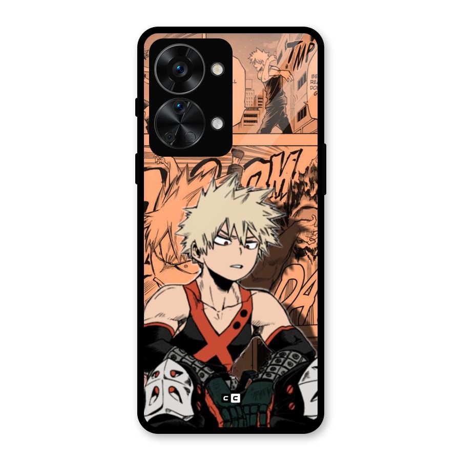Bakugo Anime Manga Glass Back Case for OnePlus Nord 2T