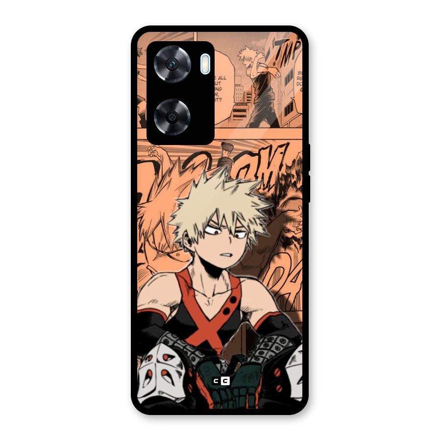 Bakugo Anime Manga Glass Back Case for Oppo A77s