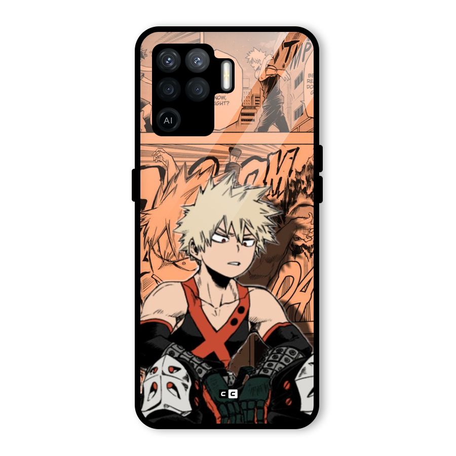 Bakugo Anime Manga Glass Back Case for Oppo F19 Pro