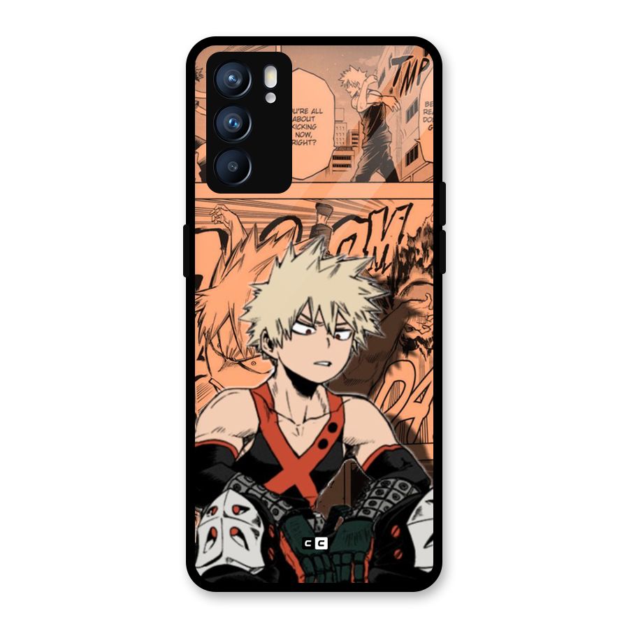 Bakugo Anime Manga Glass Back Case for Oppo Reno6 5G