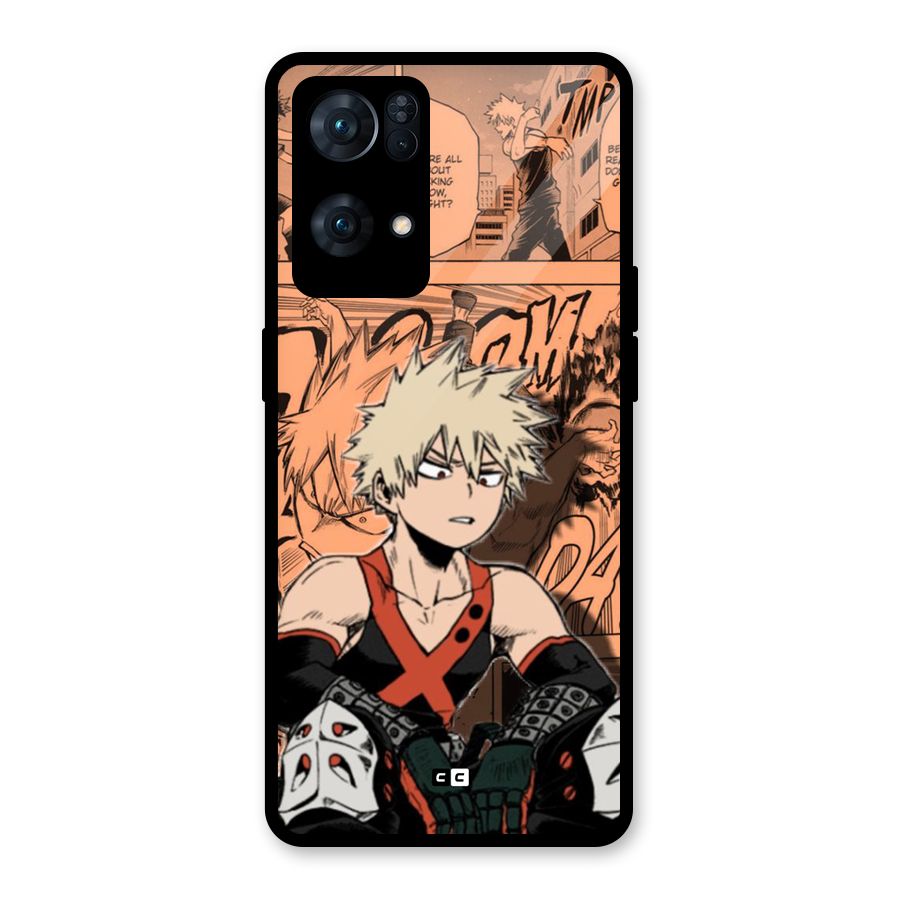 Bakugo Anime Manga Glass Back Case for Oppo Reno7 Pro 5G
