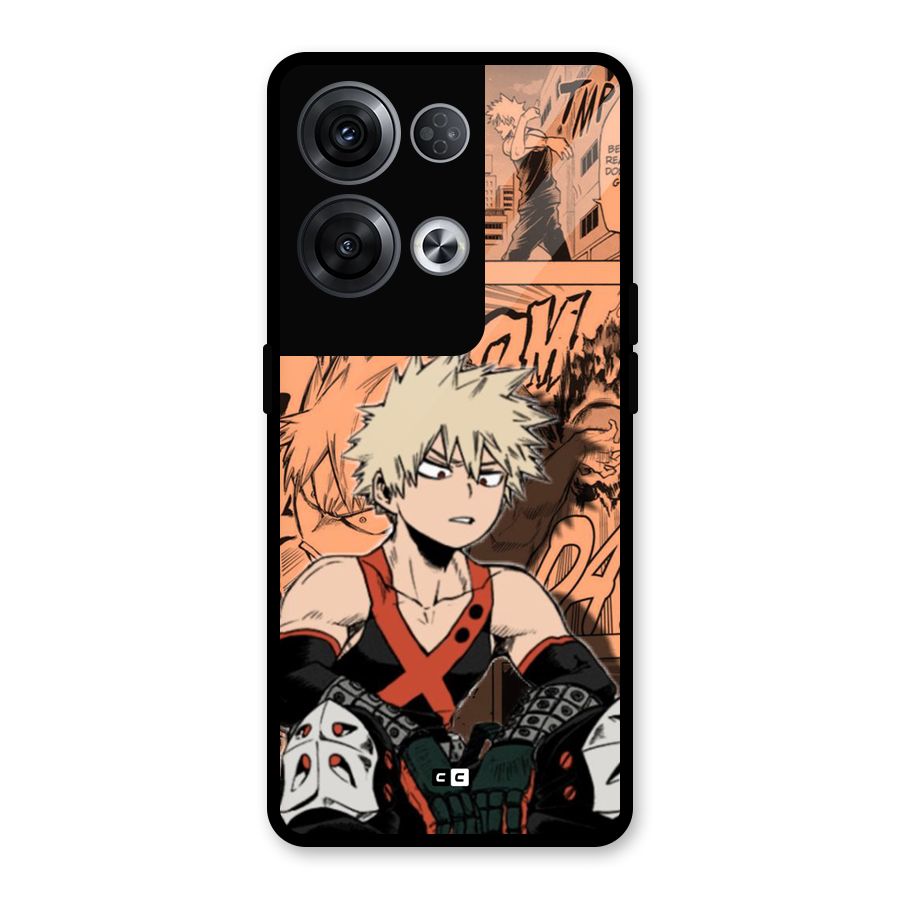 Bakugo Anime Manga Glass Back Case for Oppo Reno8 Pro 5G