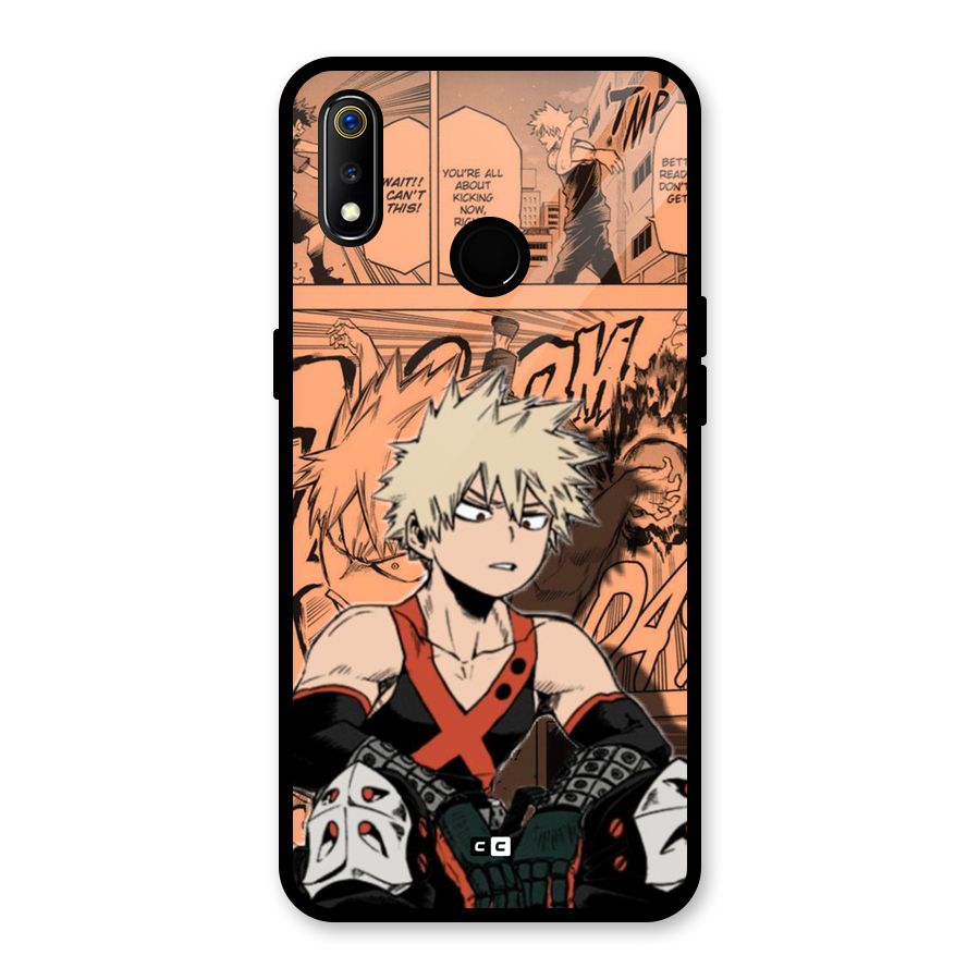Bakugo Anime Manga Glass Back Case for Realme 3