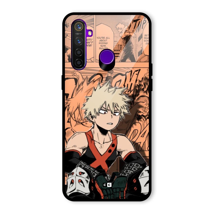 Bakugo Anime Manga Glass Back Case for Realme 5 Pro