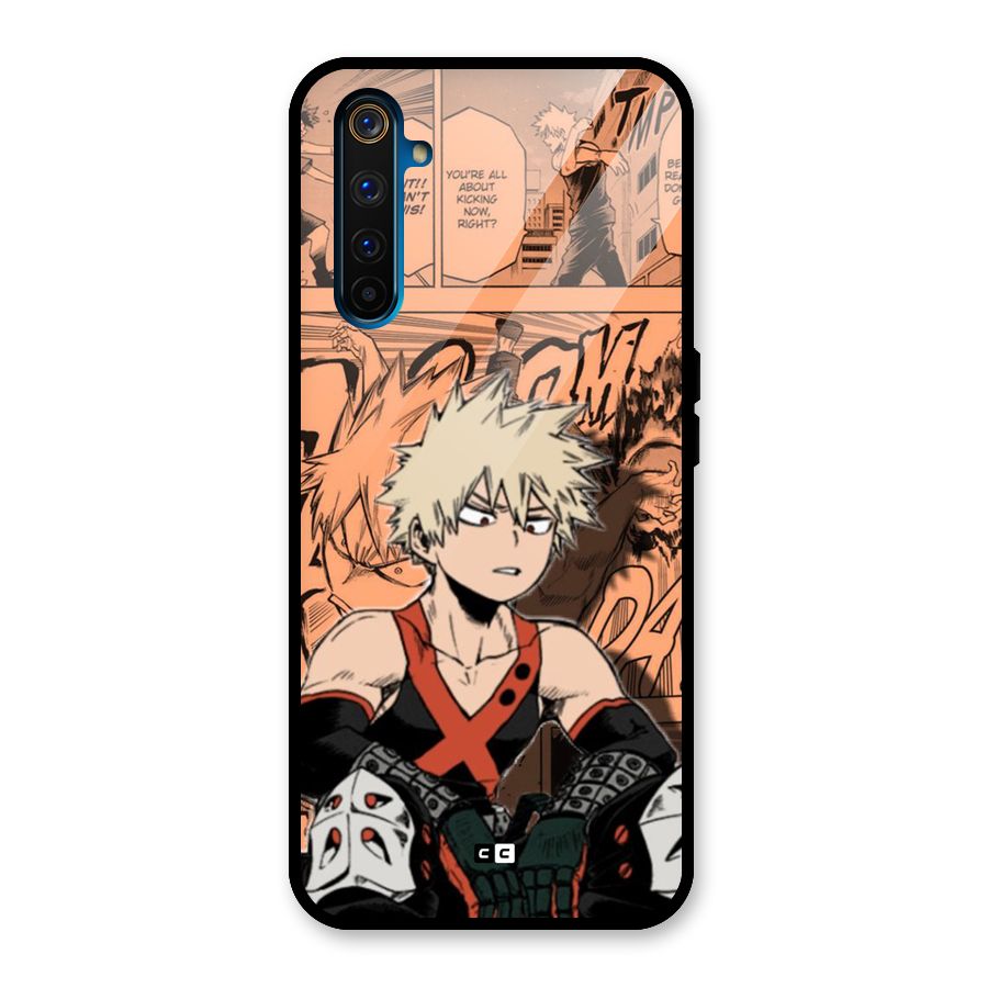 Bakugo Anime Manga Glass Back Case for Realme 6 Pro