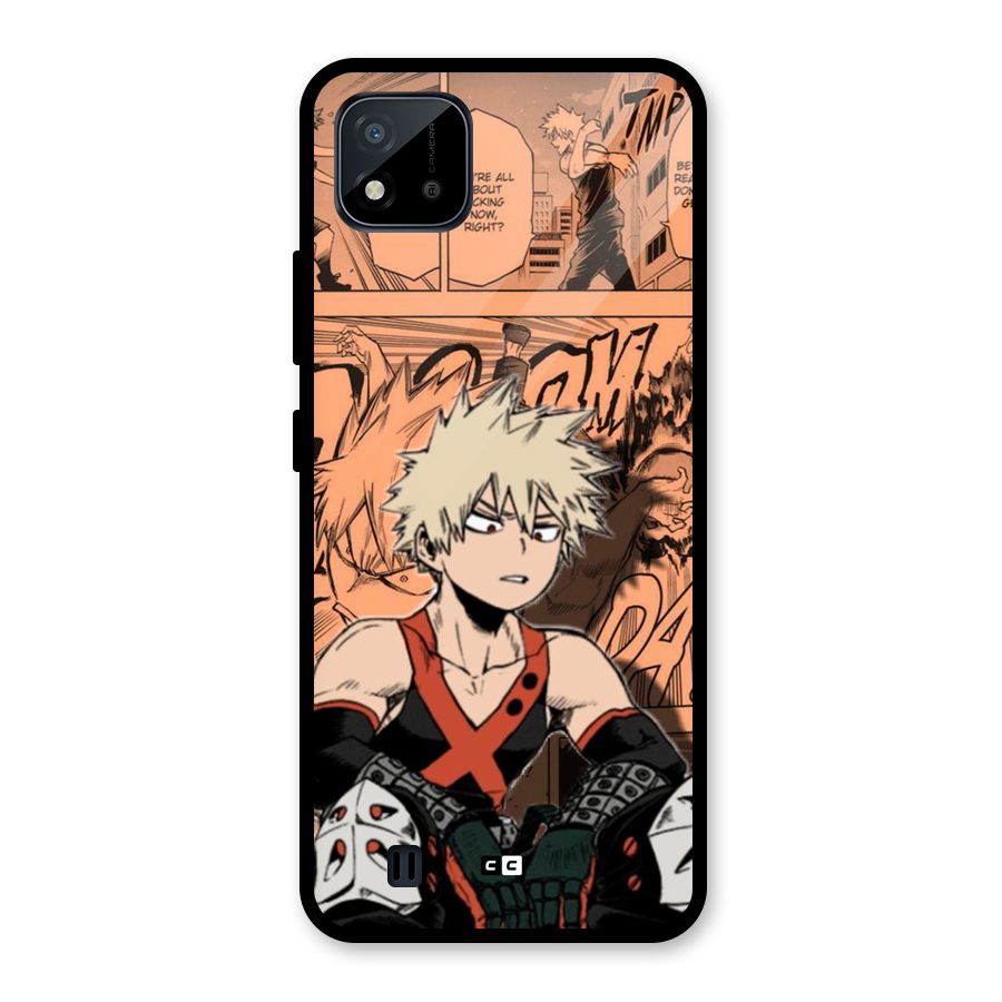 Bakugo Anime Manga Glass Back Case for Realme C11 2021