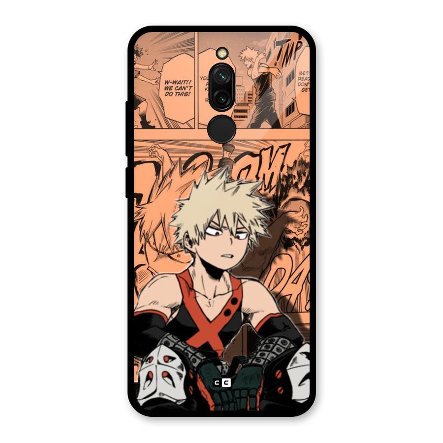 Bakugo Anime Manga Glass Back Case for Redmi 8