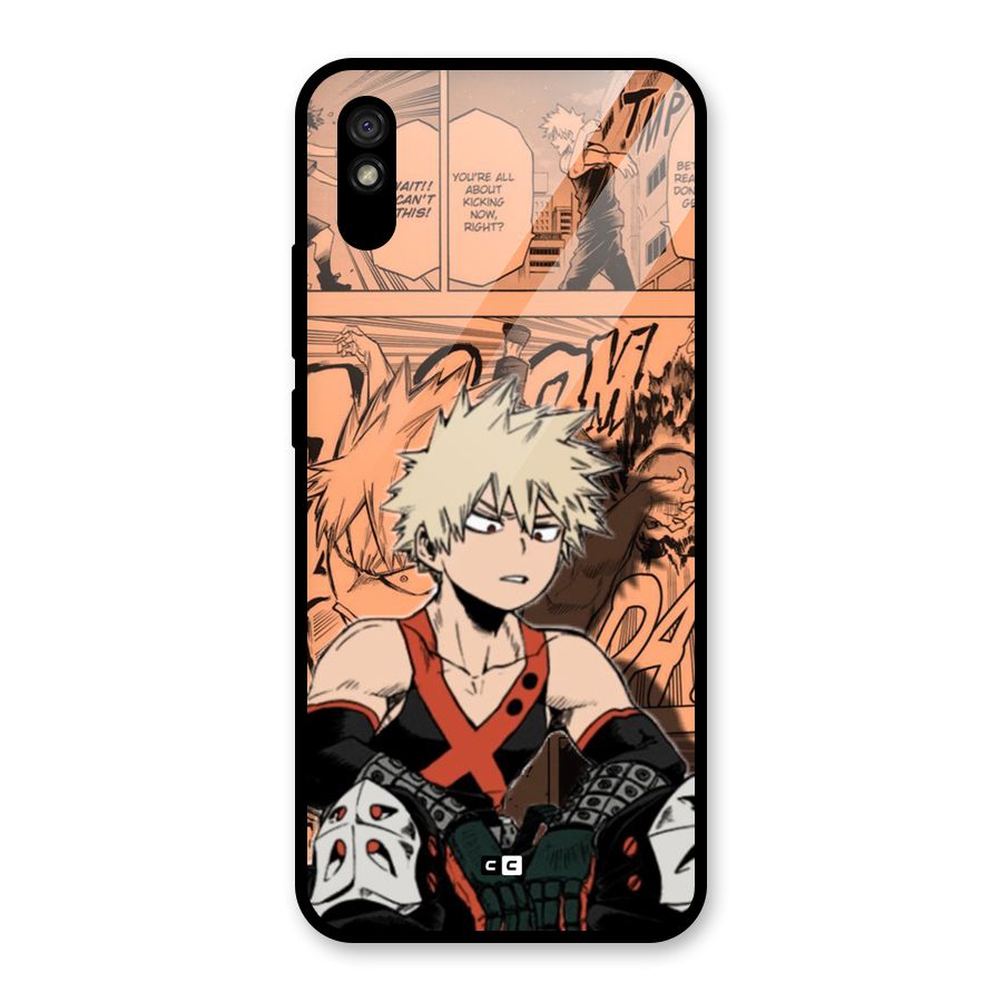 Bakugo Anime Manga Glass Back Case for Redmi 9A