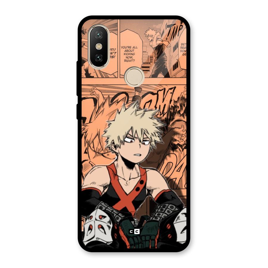 Bakugo Anime Manga Glass Back Case for Redmi A2
