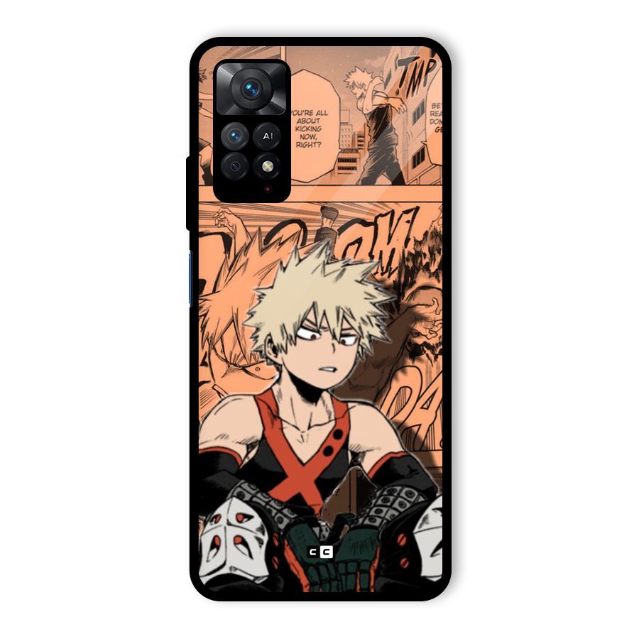 Bakugo Anime Manga Glass Back Case for Redmi Note 11 Pro