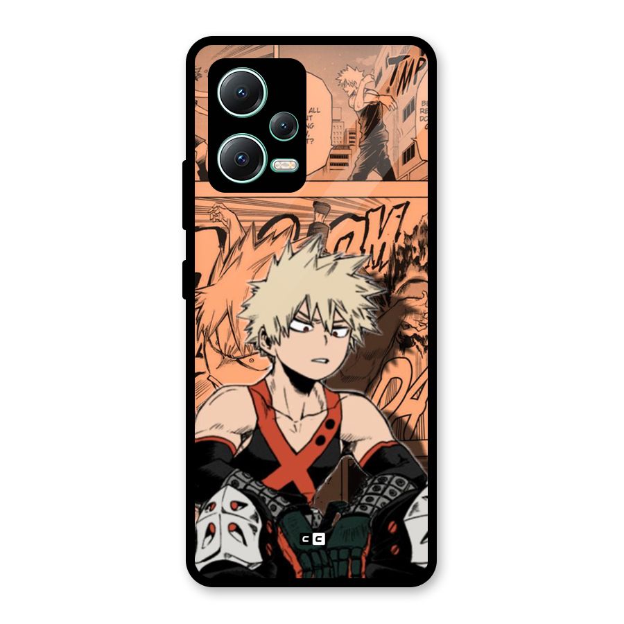 Bakugo Anime Manga Glass Back Case for Redmi Note 12 5G