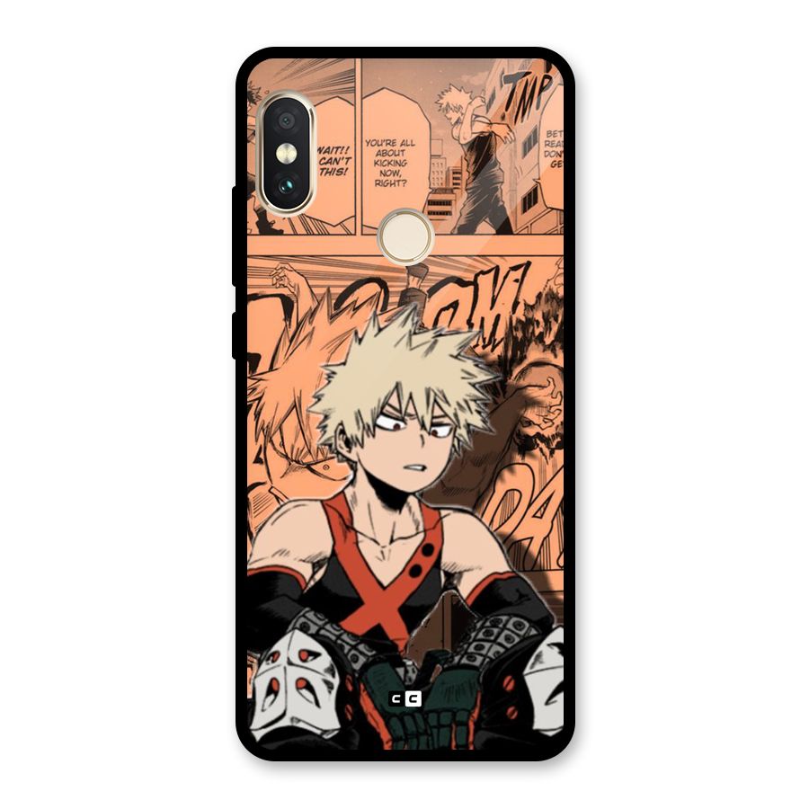 Bakugo Anime Manga Glass Back Case for Redmi Note 5 Pro